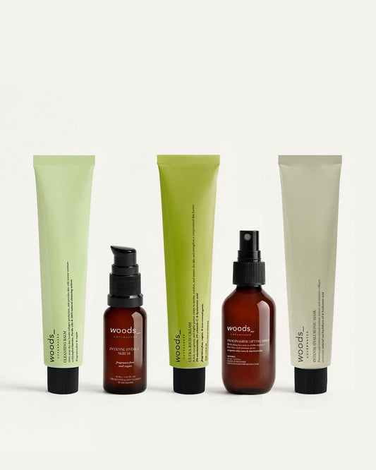 Woods Copenhagen 5-Step Routine – hudplejesortiment til tør hud