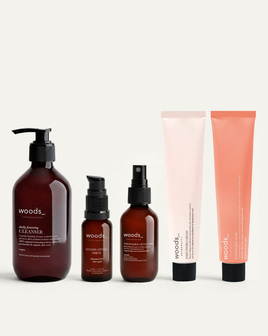 Woods Copenhagen 5-Step Routine – hudplejesortiment til normal hud