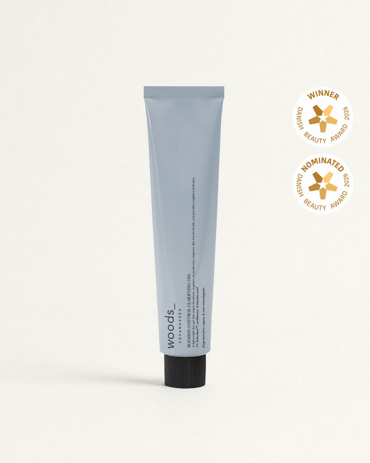 Woods Copenhagen Blemish Control Clarifying Gel – light facial gel for blemish-prone skin