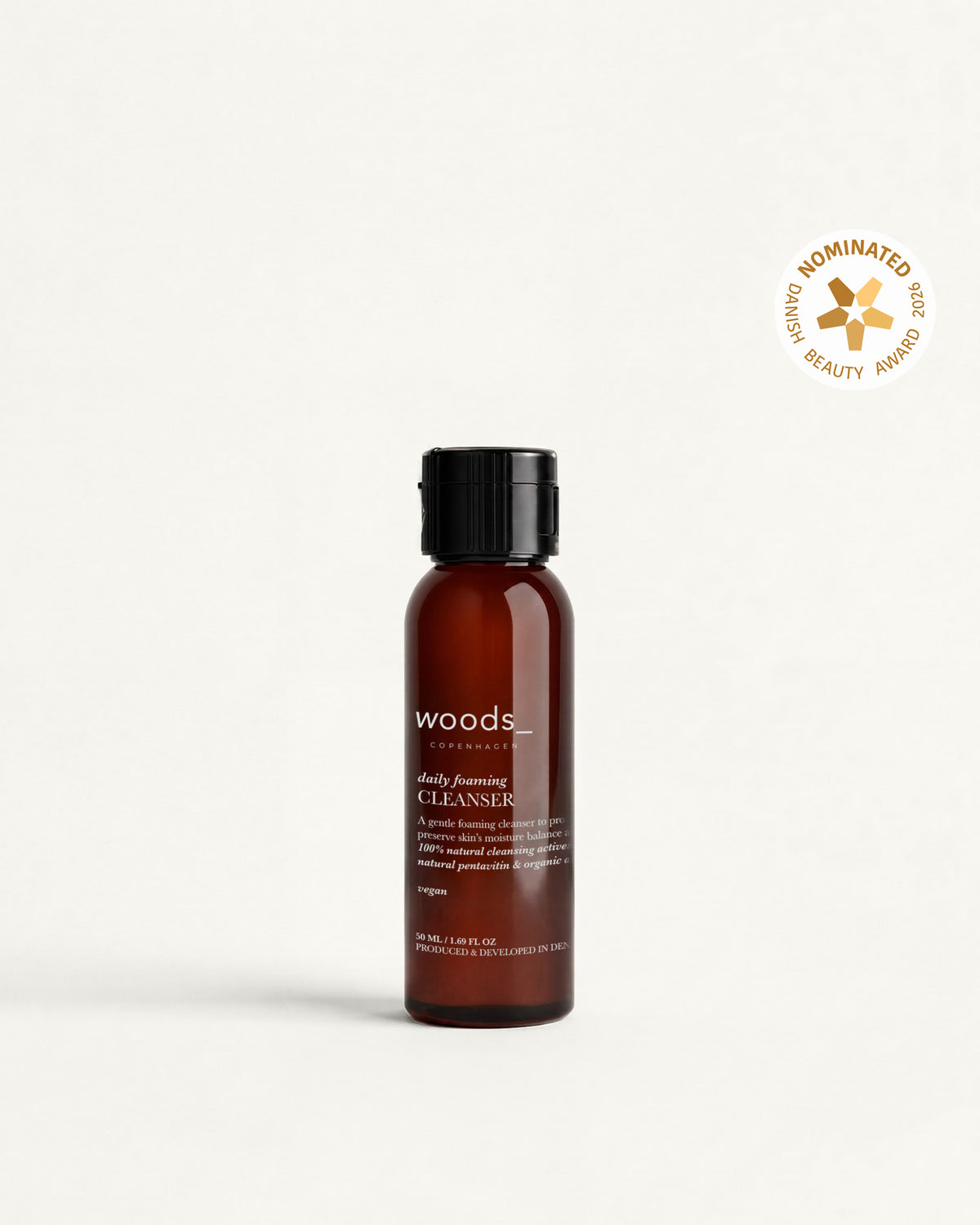 Woods Copenhagen Daily Foaming Cleanser – 50 ml travel size