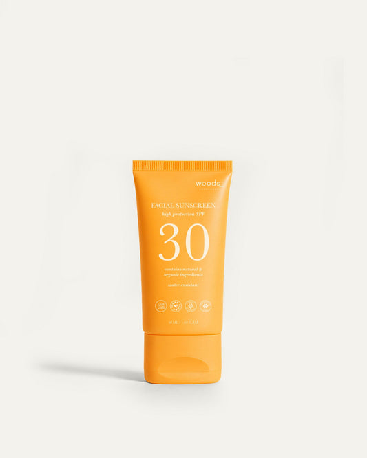Woods Copenhagen Facial Sunscreen SPF30 – ikke-fedtende solcreme til ansigtet
