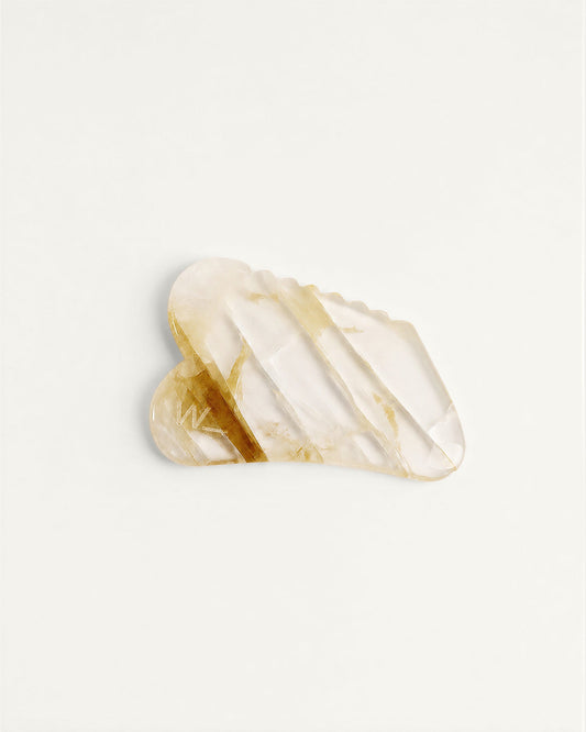 Woods Copenhagen Sculpting Face Gua Sha – gua sha af naturlig citrinkrystal