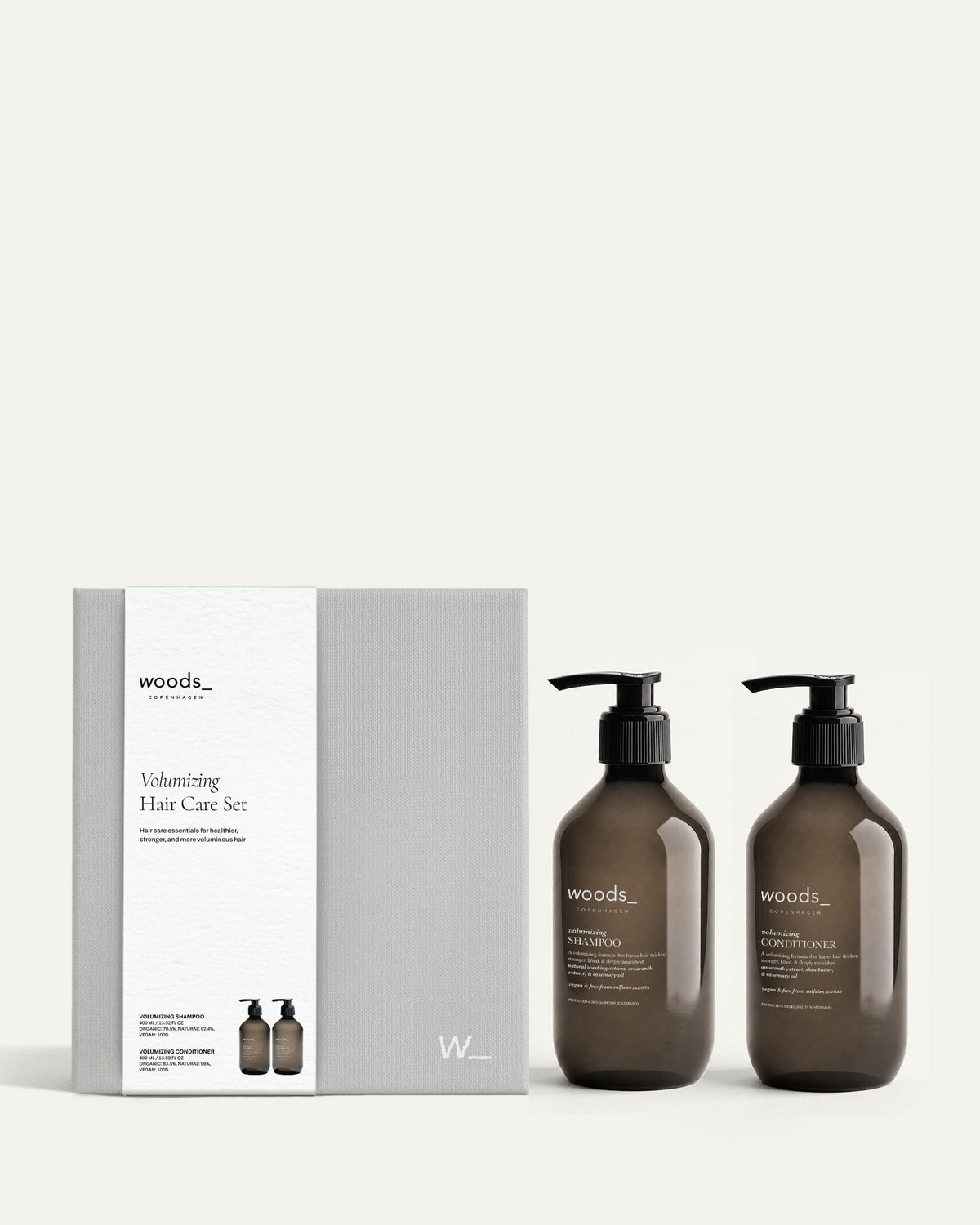 Woods Copenhagen Volumizing Hair Care Set – gift set with shampoo and conditioner