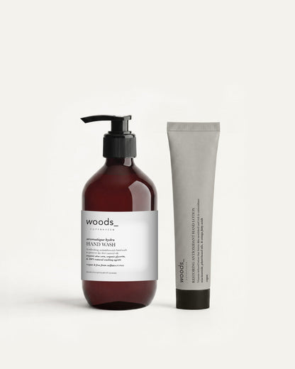 Woods Copenhagen The Essential Hand Care Routine – produkterne vist alene